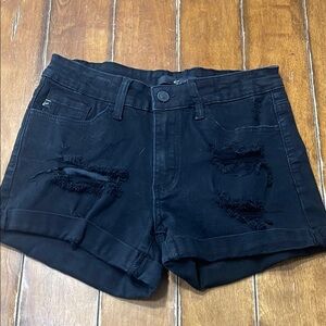 Kancan Black Distressed Women's Shorts size 27
